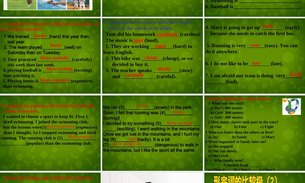 四川省华蓥市明月镇小学八年级英语上册 Module 3 Unit 3 Language in use课件 .ppt