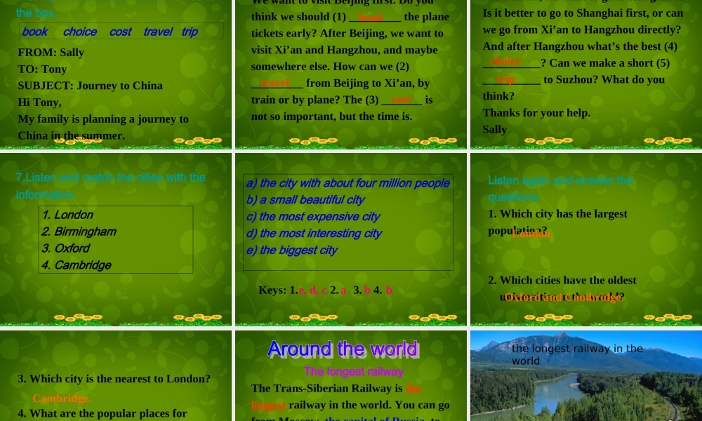 四川省华蓥市明月镇小学八年级英语上册 Module 4 Unit 3 Language in use课件 .ppt