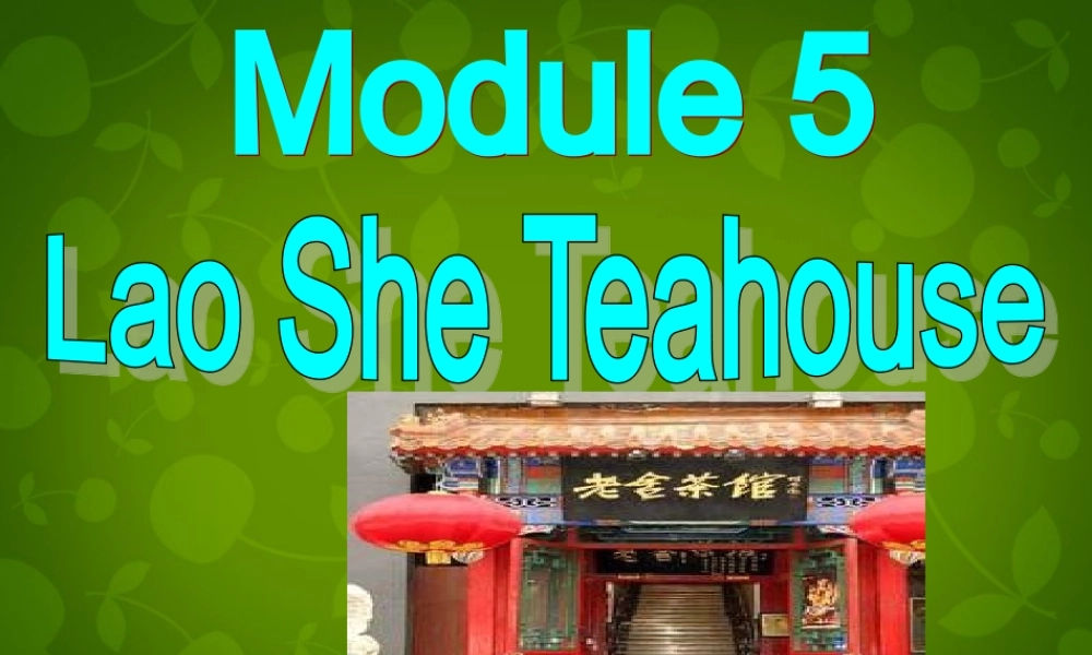 四川省华蓥市明月镇小学八年级英语上册 Module 5 Unit 1 I wanted to see the Beijing Opera课件 .ppt