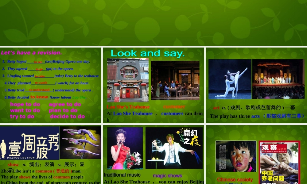 四川省华蓥市明月镇小学八年级英语上册 Module 5 Unit 2 It describes the changes in Chinese society课件 .ppt