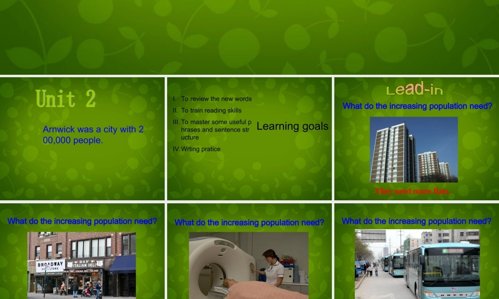 四川省华蓥市明月镇小学八年级英语上册 Module 9 Unit 2 Arnwick was a city with 200,000 people课件 .ppt