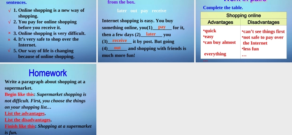 天津市宁河县造甲城中学七年级英语下册 Module 5 Unit 2 You can buy everything on the Internet课件 .ppt