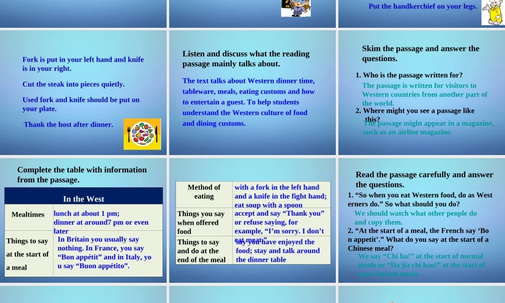 天津市宁河县造甲城中学七年级英语下册 Module 6 Unit 2 The London Eye is on your right课件1 .ppt