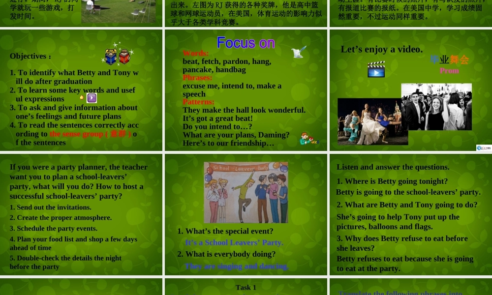 外研初中英语九下《Module 8Unit 1 Here’s to our friendship and the future》PPT课件 (3).ppt