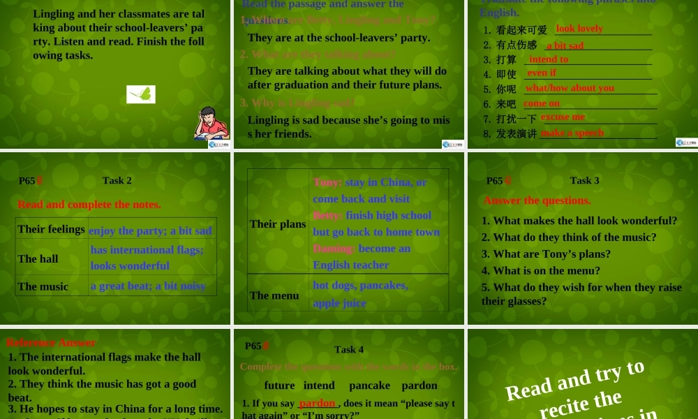 外研初中英语九下《Module 8Unit 1 Here’s to our friendship and the future》PPT课件 (3).ppt