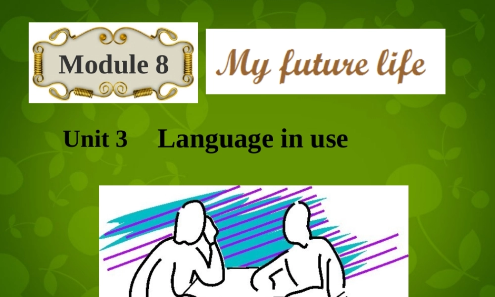 外研初中英语九下《Module 8Unit 3 Language in use》PPT课件.ppt