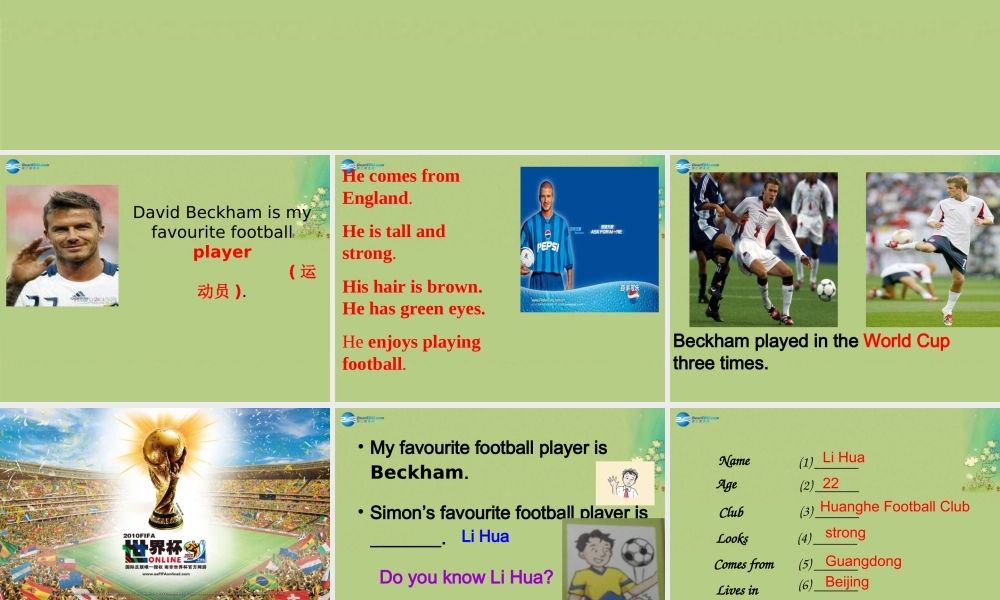 新七年级英语上册 Unit 2 Let’s play sports Reading课件 .ppt