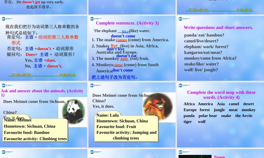 辽宁省凌海市石山初级中学七年级英语上册 Module 6 Unit 3 Language in use课件 （新版）外研版.ppt