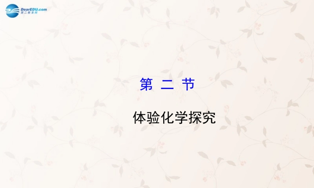 鲁教初中化学九上《1第2节 体验化学探究》PPT课件 (2).ppt