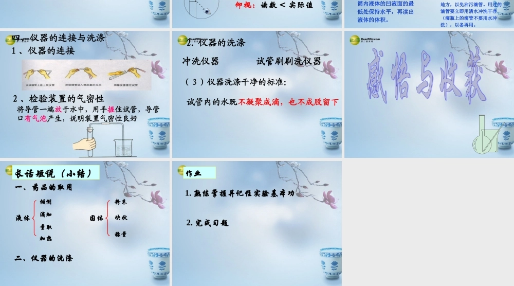 鲁教初中化学九上《2到实验室去：化学实验基本技能训练（2）》PPT课件 (2).ppt