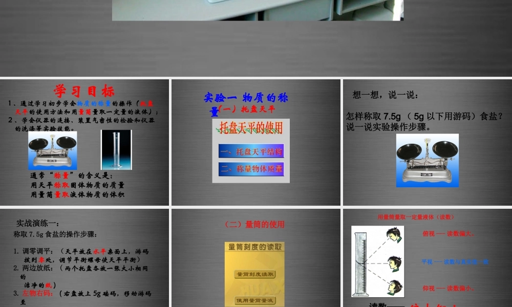 鲁教初中化学九上《2到实验室去：化学实验基本技能训练（2）》PPT课件 (3).ppt