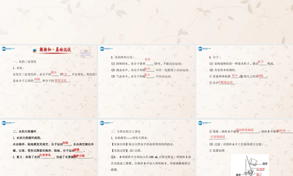 鲁教初中化学九上《2第1节 运动的水分子》PPT课件 (2).ppt