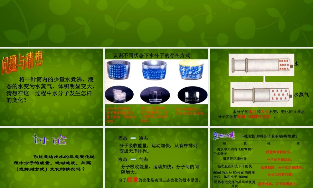 鲁教初中化学九上《2第1节 运动的水分子》PPT课件 (6).ppt