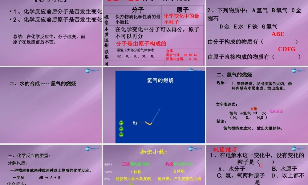 鲁教初中化学九上《2第2节 水分子的变化》PPT课件 (4).ppt