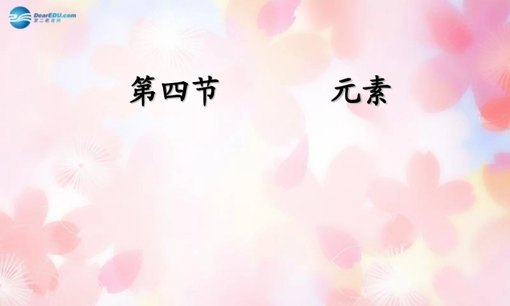 鲁教初中化学九上《2第4节 元素》PPT课件 (4).ppt