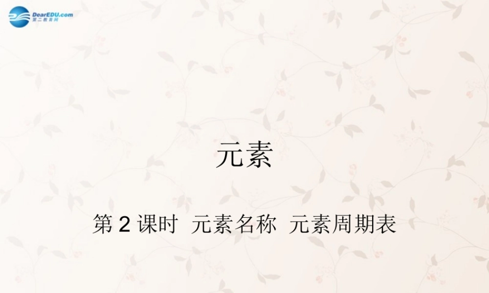 鲁教初中化学九上《2第4节 元素》PPT课件 (7).ppt