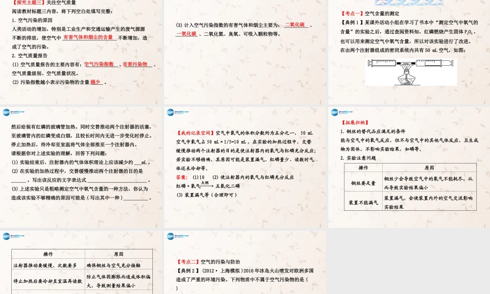鲁教初中化学九上《4第1节 空气的成分》PPT课件 (6).ppt