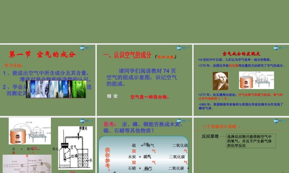 鲁教初中化学九上《4第1节 空气的成分》PPT课件 (7).ppt