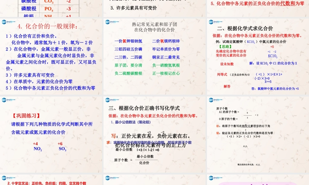 鲁教初中化学九上《4第2节 物质组成的表示》PPT课件 (6).ppt