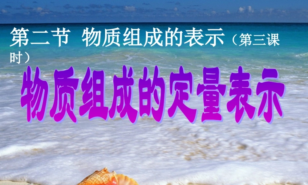 鲁教初中化学九上《4第2节 物质组成的表示》PPT课件 (11).ppt