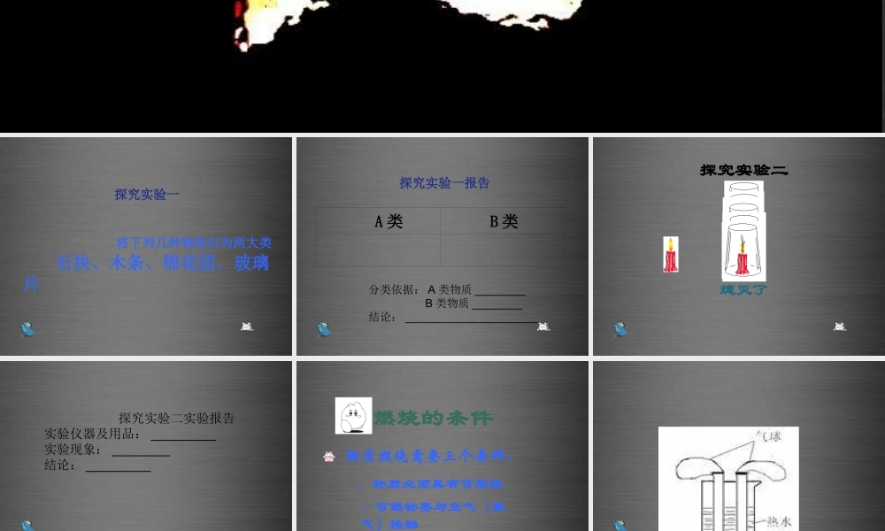 鲁教初中化学九上《5到实验室去：探究燃烧的条件》PPT课件.ppt