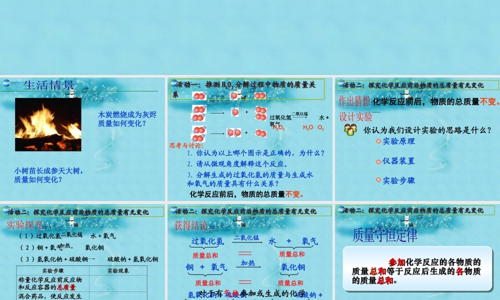 鲁教初中化学九上《5第1节 化学反应中的质量守恒》PPT课件 (5).ppt