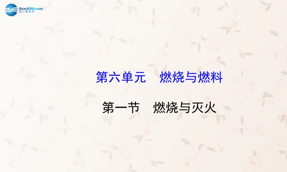 鲁教初中化学九上《6第1节 燃烧与灭火》PPT课件 (3).ppt