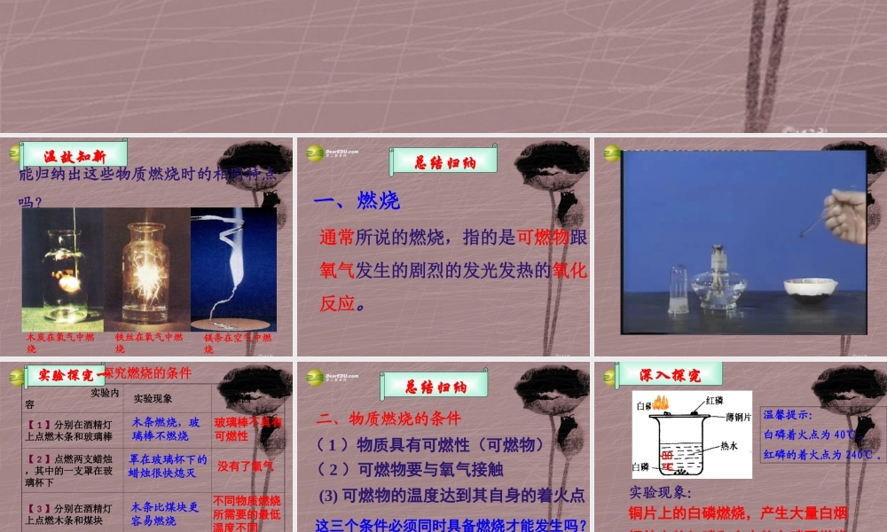 鲁教初中化学九上《6第1节 燃烧与灭火》PPT课件 (1).ppt