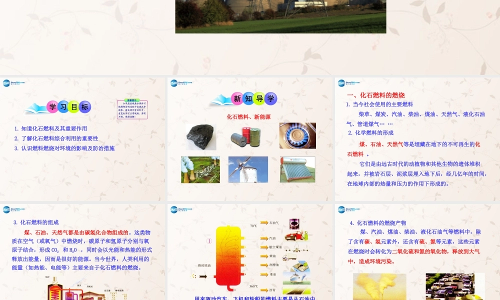 鲁教初中化学九上《6第2节 化石燃料的利用》PPT课件 (3).ppt