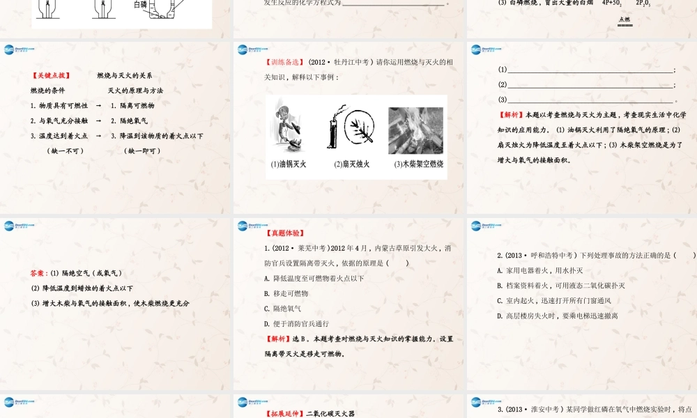 鲁教初中化学九上《6第6单元 燃烧与燃料》PPT课件 (1).ppt