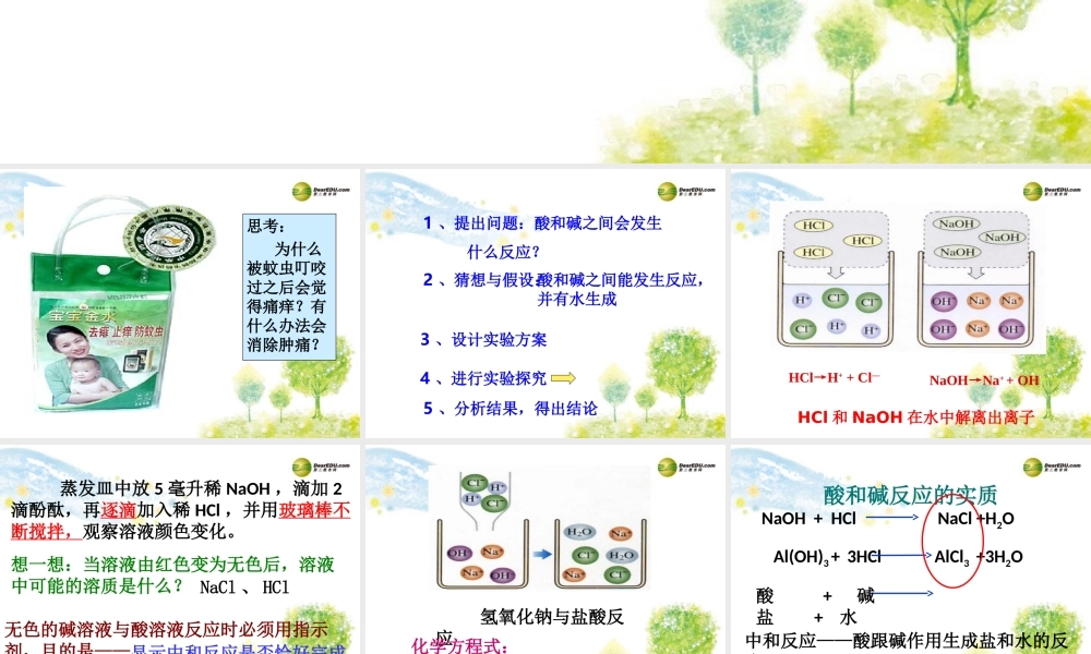 鲁教初中化学九下《7第4节 酸碱中和反应》PPT课件 (4).ppt