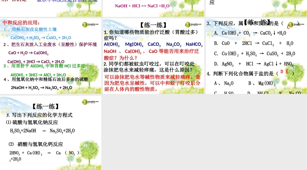 鲁教初中化学九下《7第4节 酸碱中和反应》PPT课件 (4).ppt