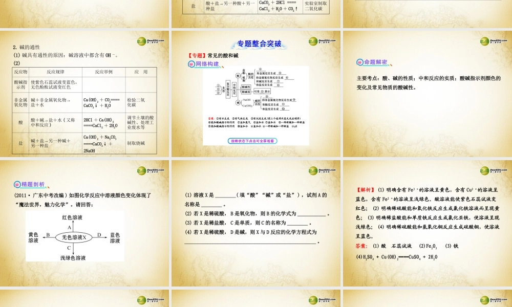 鲁教初中化学九下《7第7单元 常见的酸和碱》PPT课件 (4).ppt