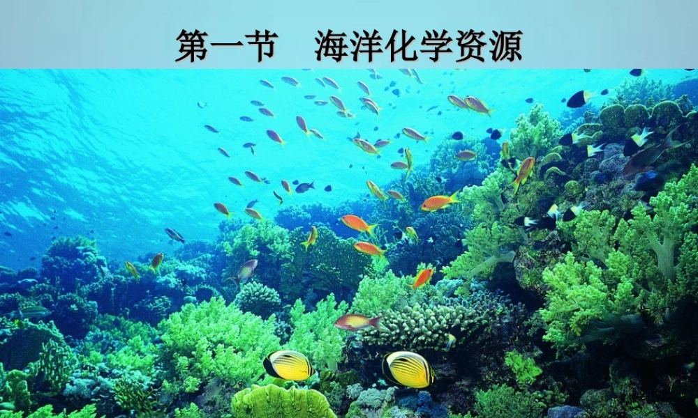 鲁教初中化学九下《8第1节 海洋化学资源》PPT课件 (5).ppt