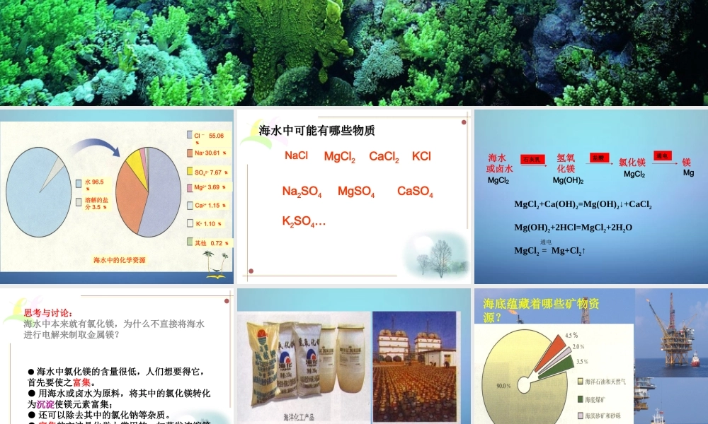 鲁教初中化学九下《8第1节 海洋化学资源》PPT课件 (5).ppt