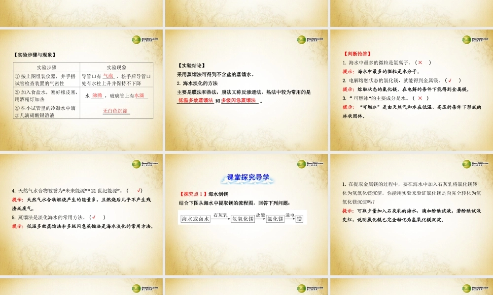 鲁教初中化学九下《8第1节 海洋化学资源》PPT课件 (2).ppt