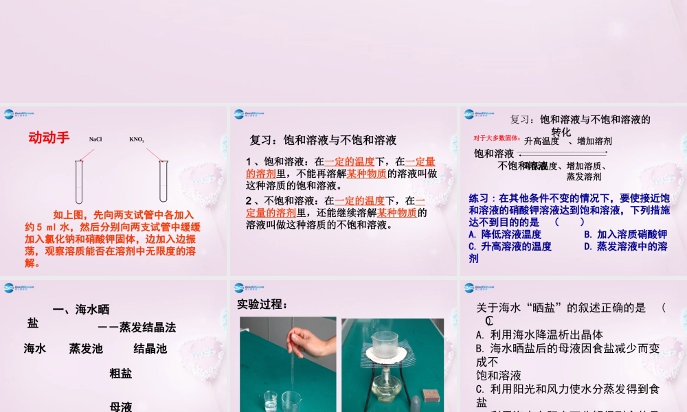 鲁教初中化学九下《8第2节 海水“晒盐“》PPT课件 (4).ppt