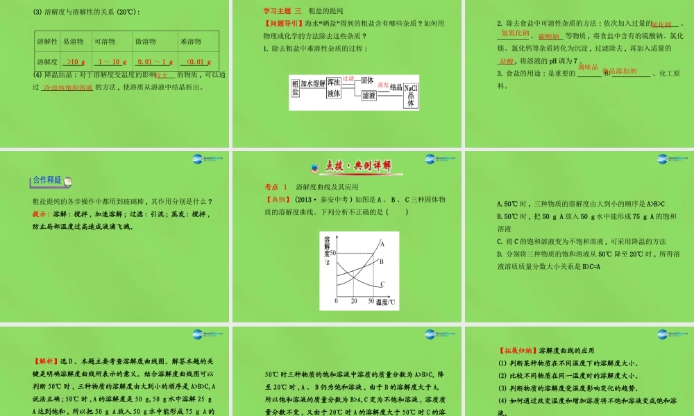 鲁教初中化学九下《8第2节 海水“晒盐“》PPT课件 (2).ppt