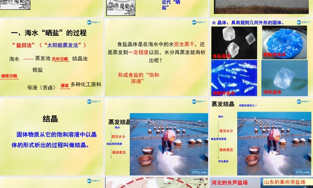 鲁教初中化学九下《8第2节 海水“晒盐“》PPT课件 (7).ppt