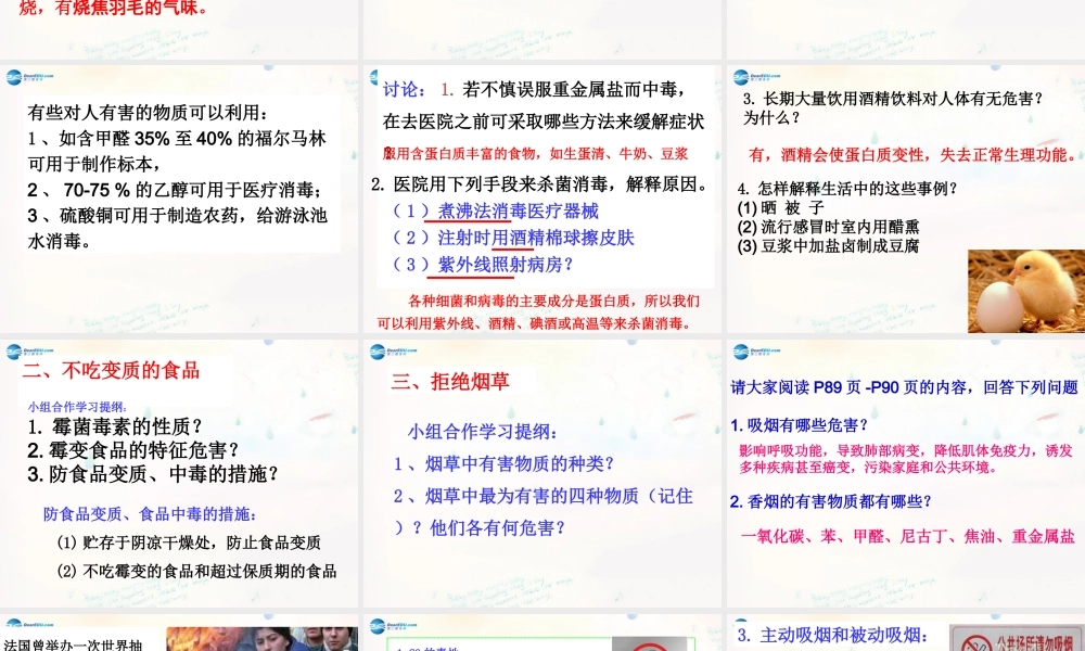 鲁教初中化学九下《10第3节 远离有毒物质》PPT课件 (4).ppt