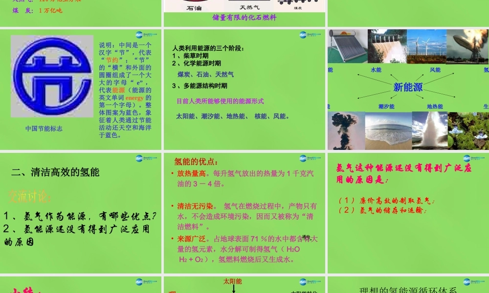 鲁教初中化学九下《11第1节 化学与能源开发》PPT课件 (5).ppt