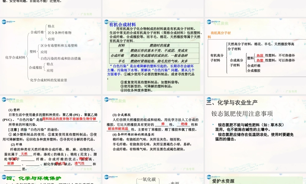 鲁教初中化学九下《11第11单元 化学与社会发展》PPT课件 (1).ppt