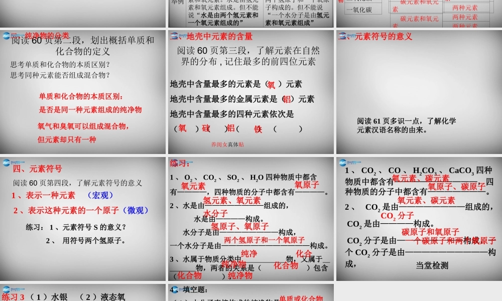 鲁教五四制初中化学八上《3第2节 元素》PPT课件 (1).ppt