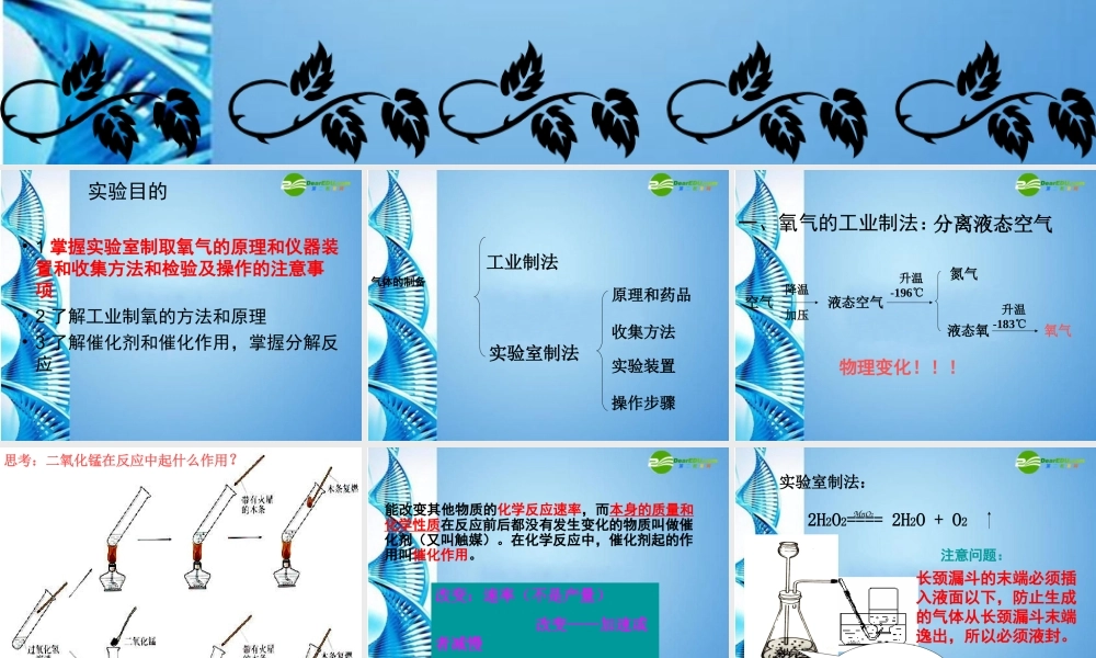 鲁教五四制初中化学八下《4到实验室去：氧气的实验室制取与性质》PPT课件 (3).ppt