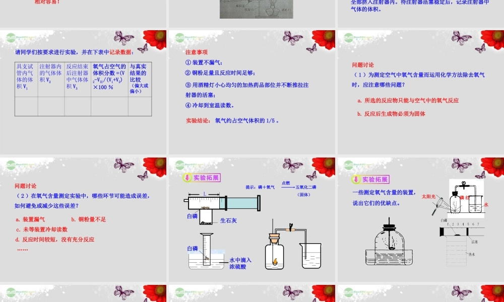 鲁教五四制初中化学八下《4第1节 空气的成分》PPT课件 (2).ppt
