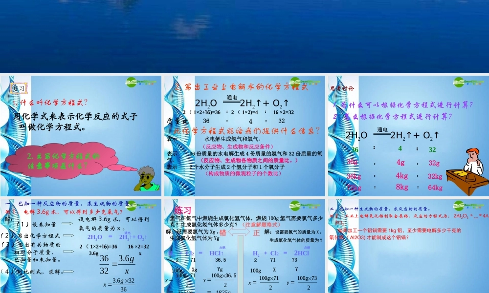 鲁教五四制初中化学八下《5第3节 化学反应中的有关计算》PPT课件 (3).ppt