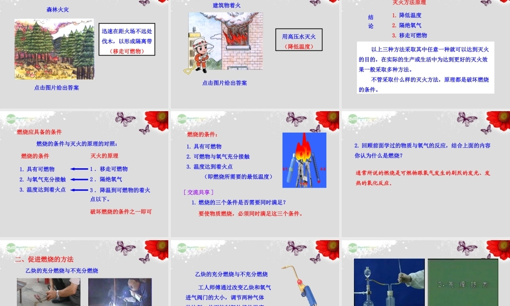 鲁教五四制初中化学八下《6第1节 燃烧与灭火》PPT课件.ppt