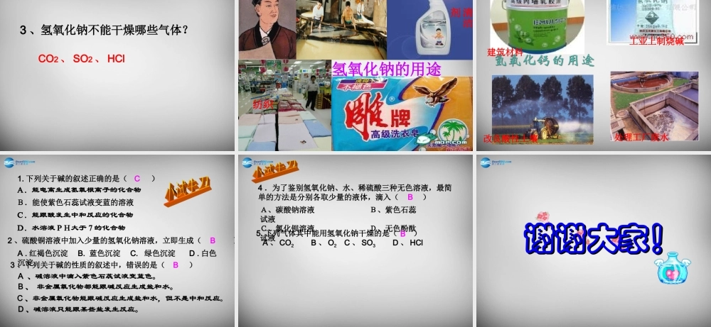 鲁教五四制初中化学九上《8.2 碱及其性质》PPT课件 (1).ppt
