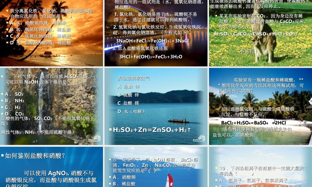 鲁教五四制初中化学九上《8.5到实验室去：探究酸和碱的化学性质》PPT课件.ppt