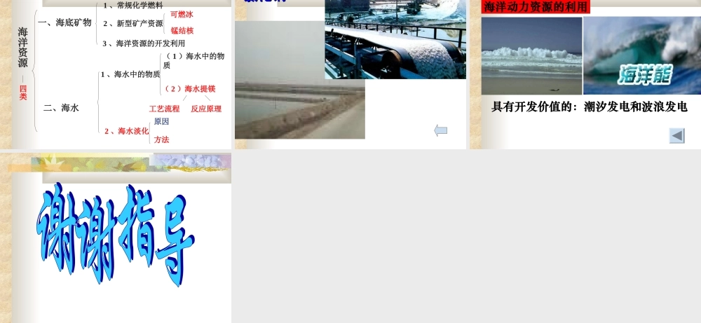 鲁教五四制初中化学九上《9.1 海洋化学资源》PPT课件 (2).ppt